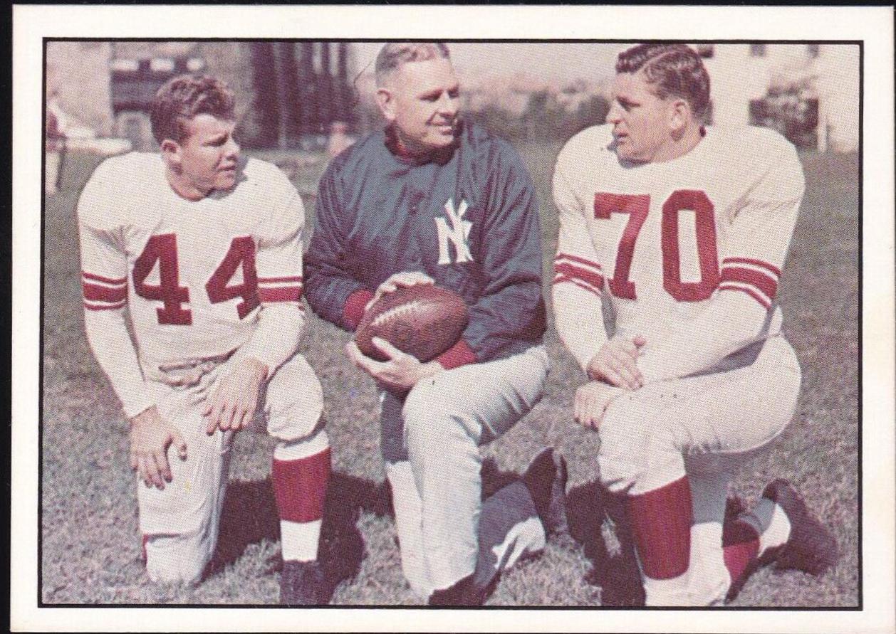 Jim Lee Howell, Kyle Rote, Ray Krouse [Mispelled Krause] #67