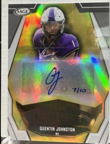 Quentin Johnston [Gold] #PKA-QJ