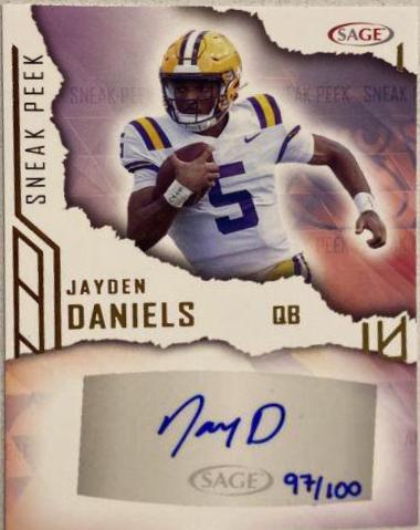 Jayden Daniels [Gold] #SPA-JD