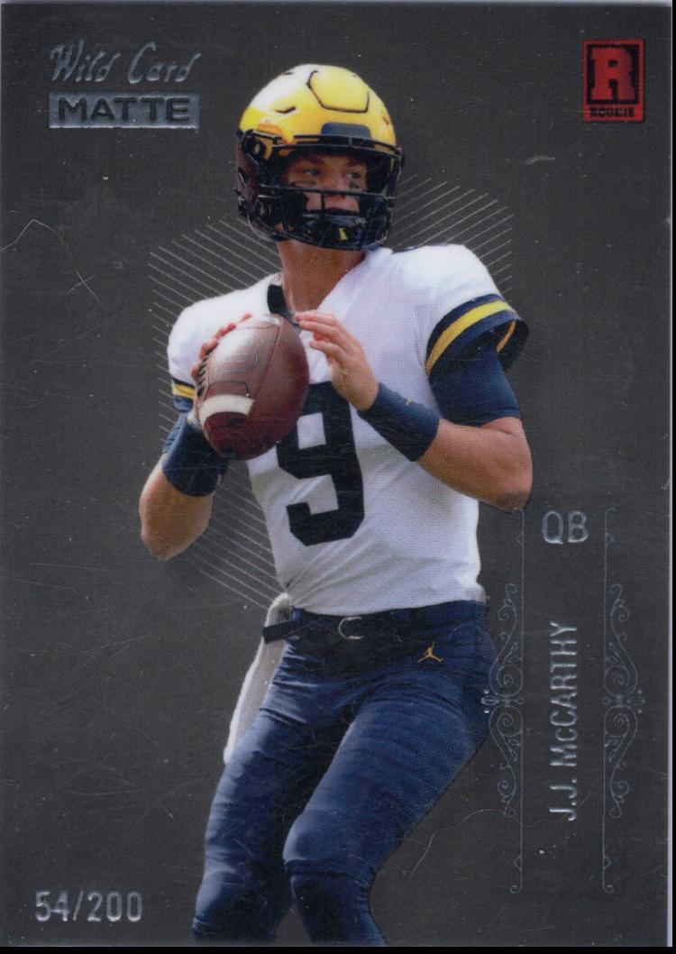 J.J. McCarthy [Black Silver Foil] #BC-JM