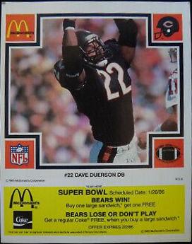 Dave Duerson [Yellow] #22
