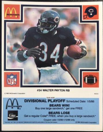 Walter Payton [Blue] #34