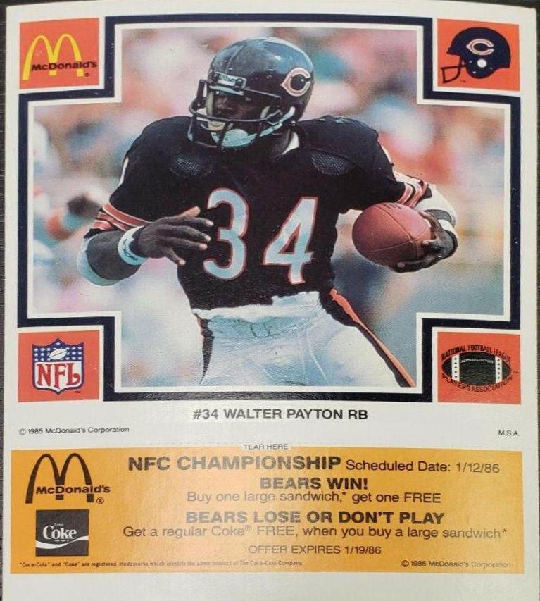 Walter Payton [Orange] #34