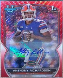 Anthony Richardson [Autograph Red Shimmer] #65