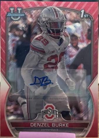 Denzel Burke [Autograph Red Shimmer] #25