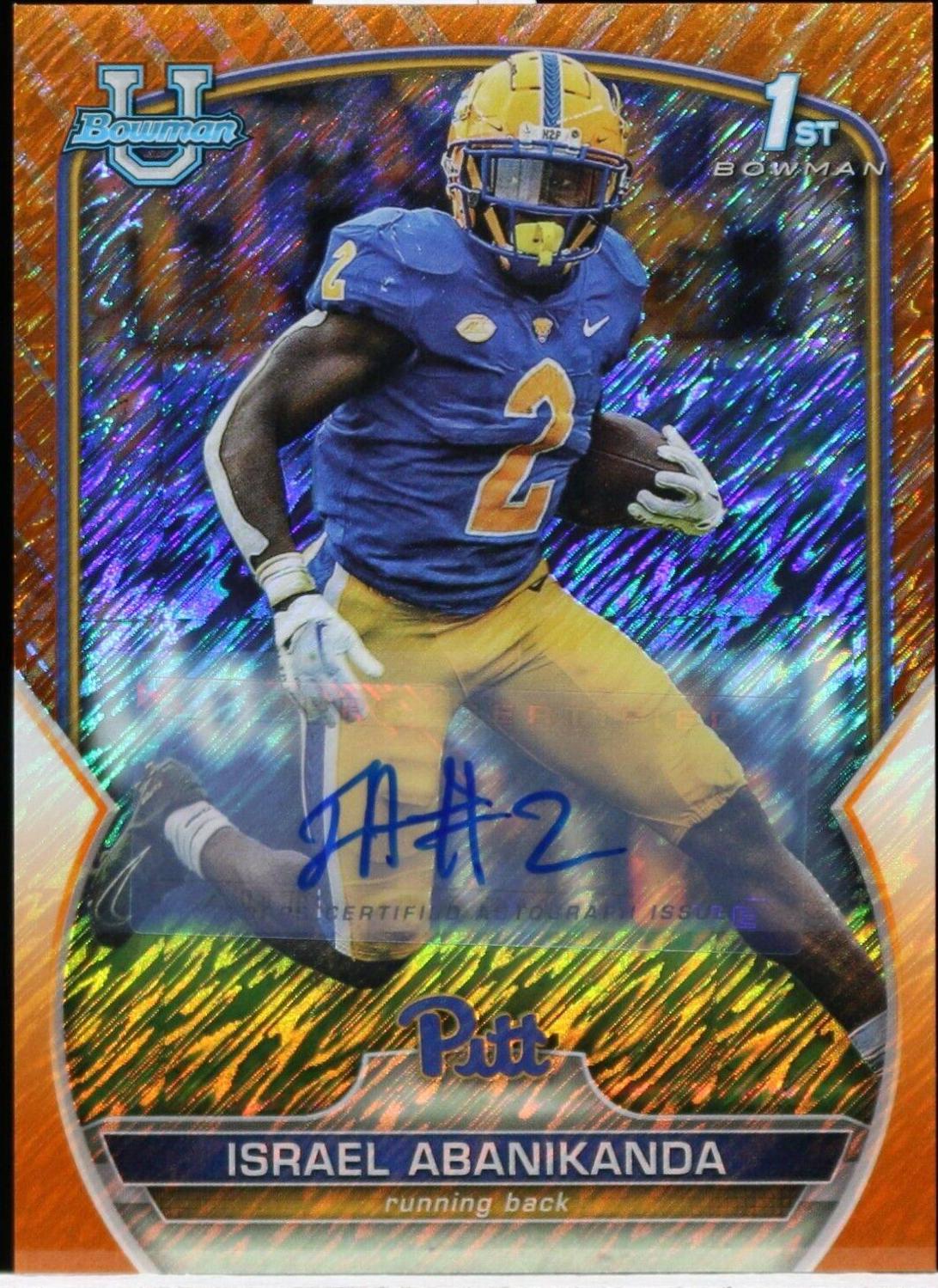 Israel Abanikanda [Autograph Orange Shimmer] #95