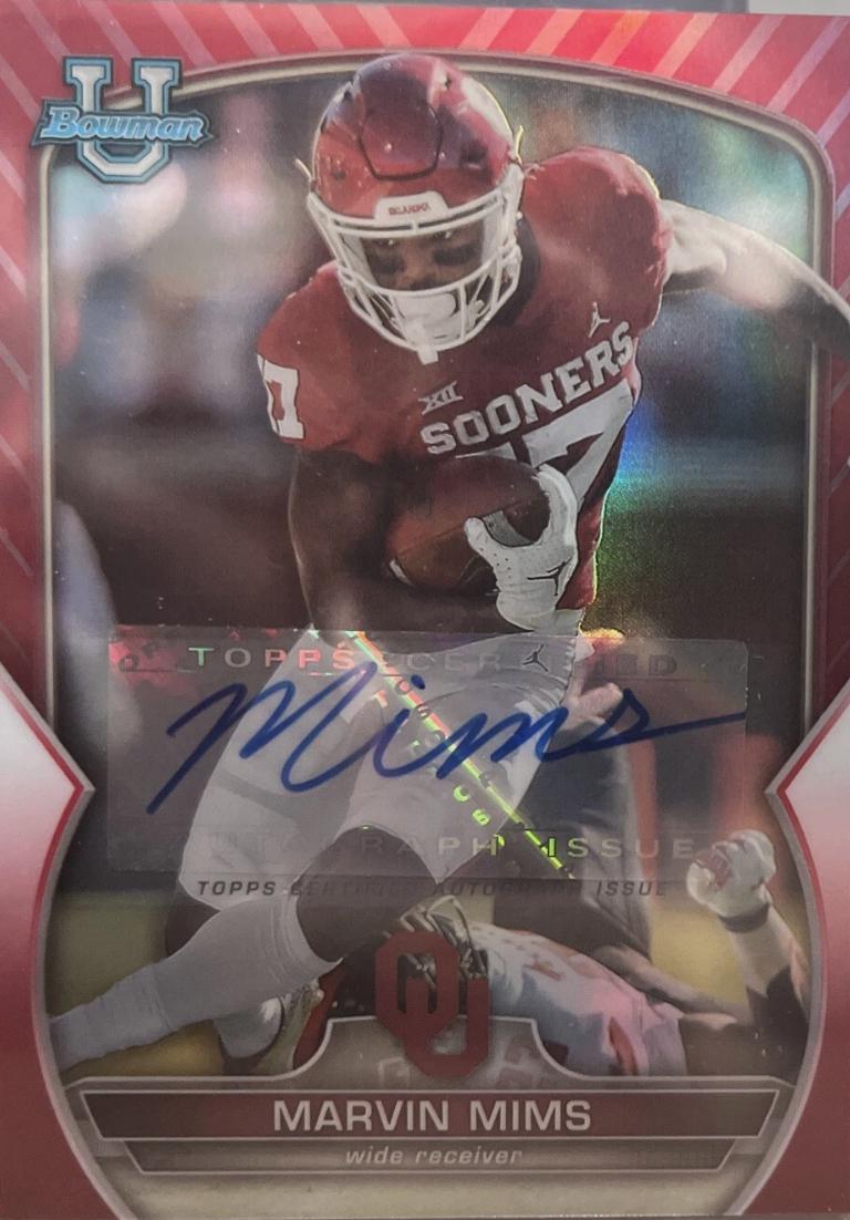 Marvin Mims [Autograph Red] #4