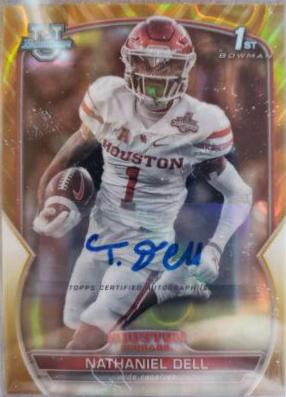 Nathaniel Dell [Autograph Gold Lava] #49