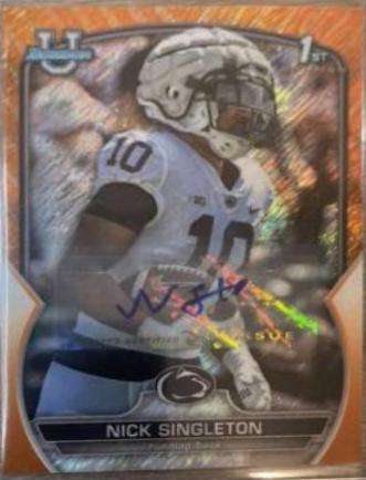 Nick Singleton [Autograph Orange Shimmer] #87