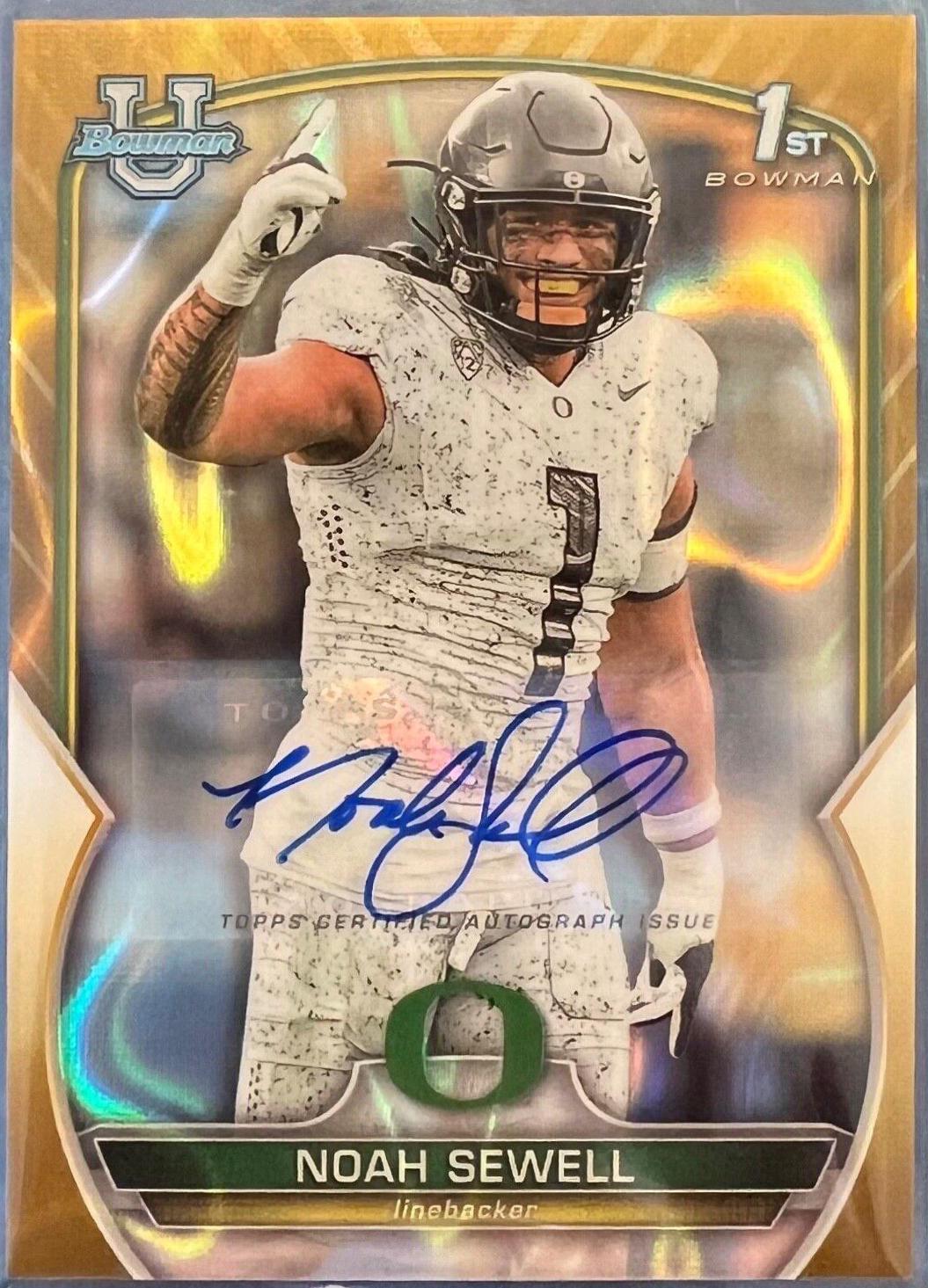 Noah Sewell [Autograph Gold Lava] #57