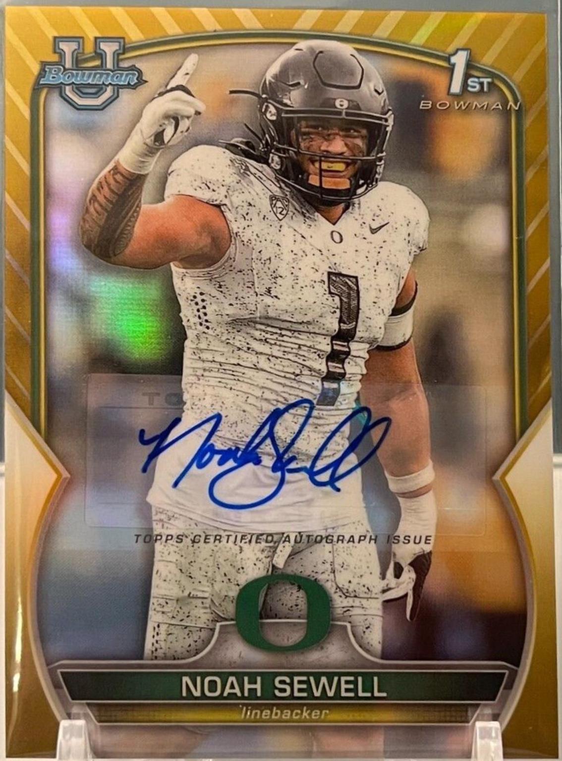Noah Sewell [Autograph Gold] #57