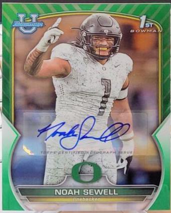 Noah Sewell [Autograph Green] #57