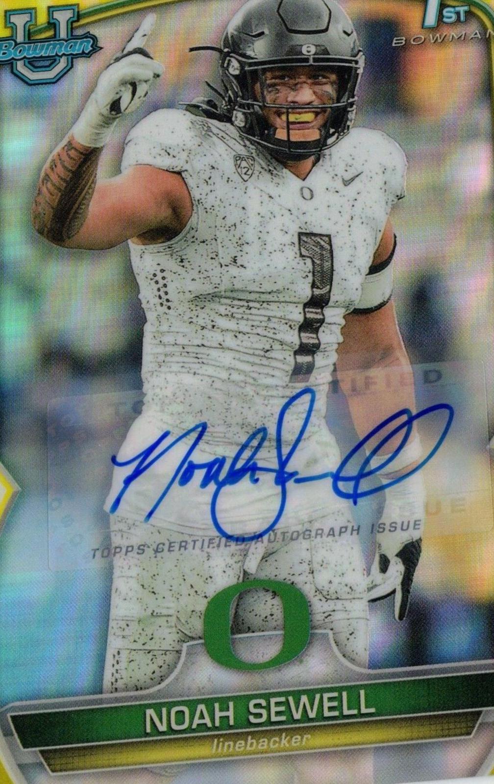 Noah Sewell [Autograph Yellow] #57