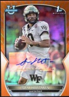 Sam Hartman [Autograph Orange] #51