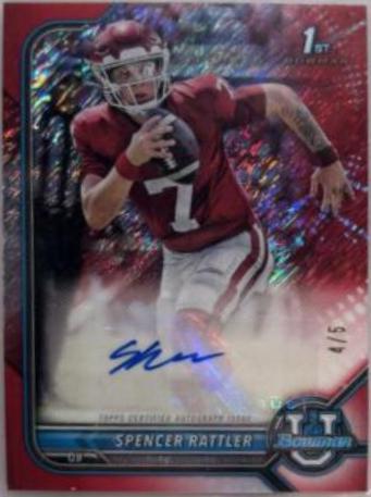 Spencer Sanders [Autograph Red Shimmer] #81