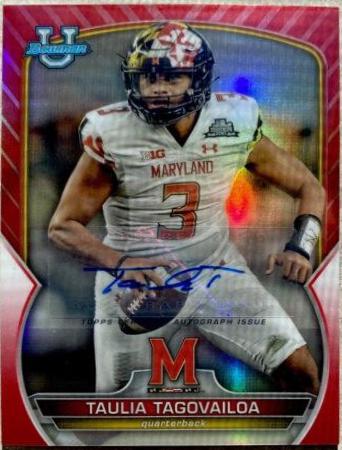 Taulia Tagovailoa [Autograph Red] #3