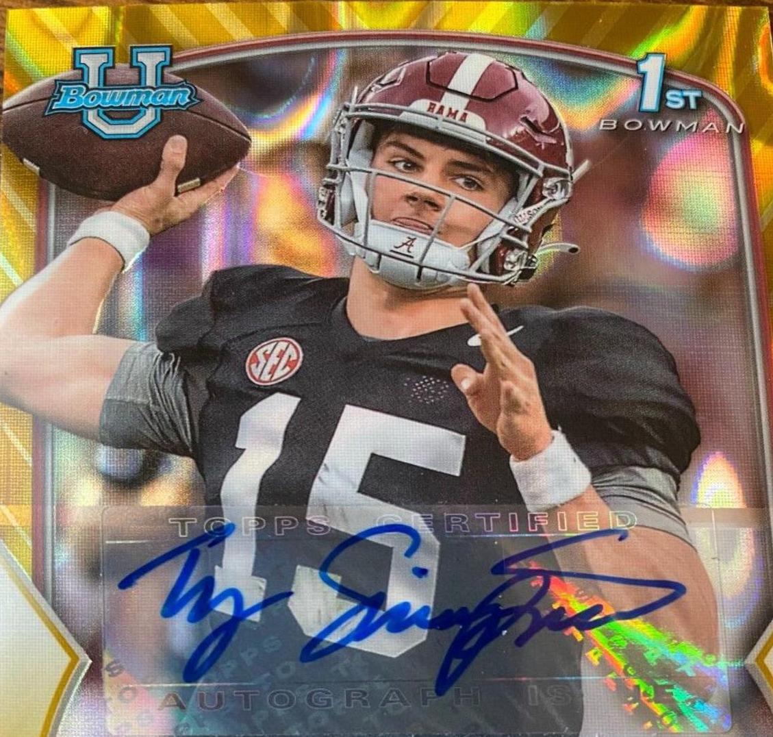 Ty Simpson [Autograph Gold Lava] #80