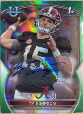 Ty Simpson [Autograph Green] #80