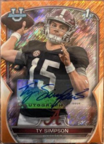 Ty Simpson [Autograph Orange Shimmer] #80