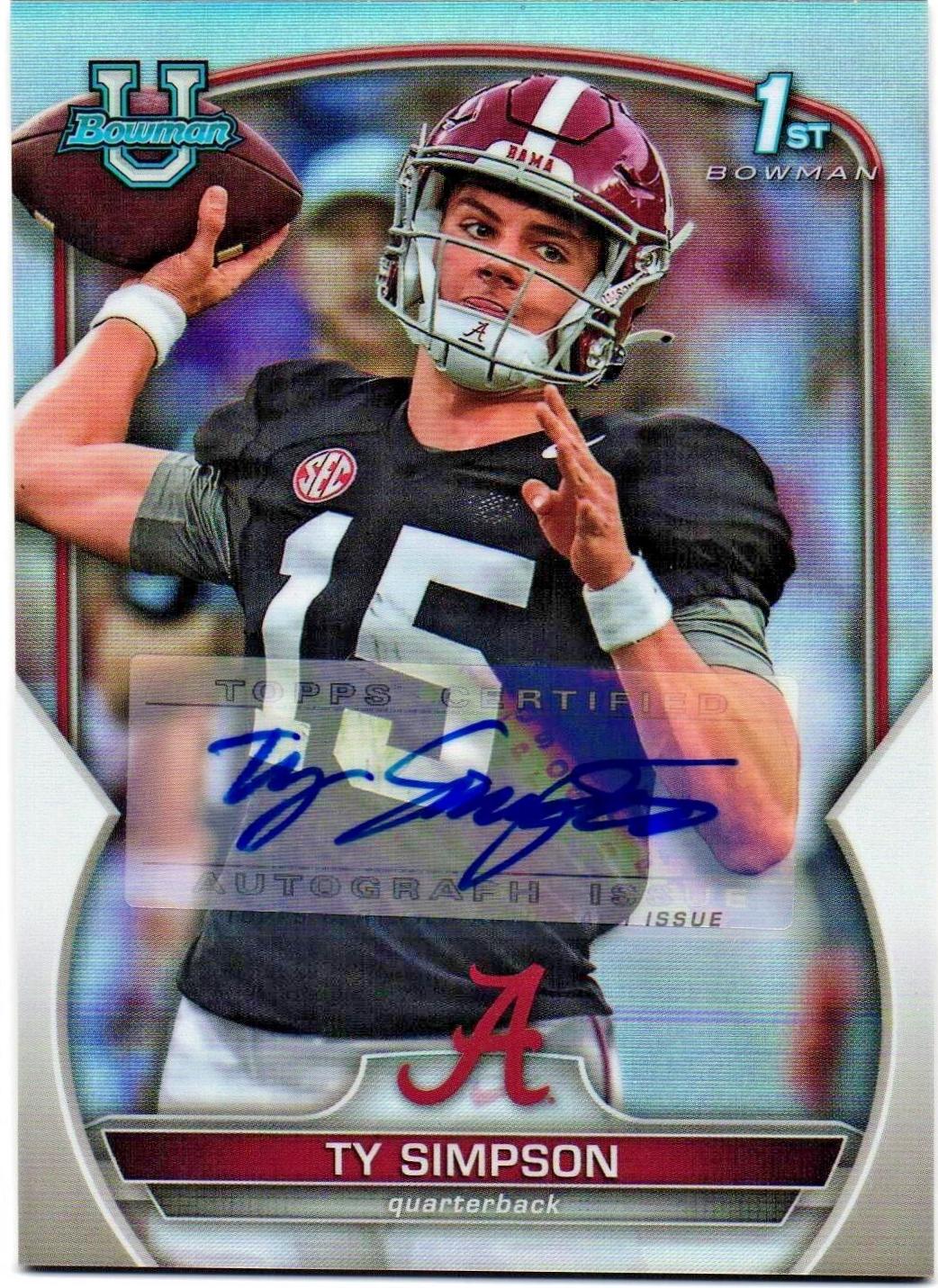 Ty Simpson [Autograph Refractor] #80