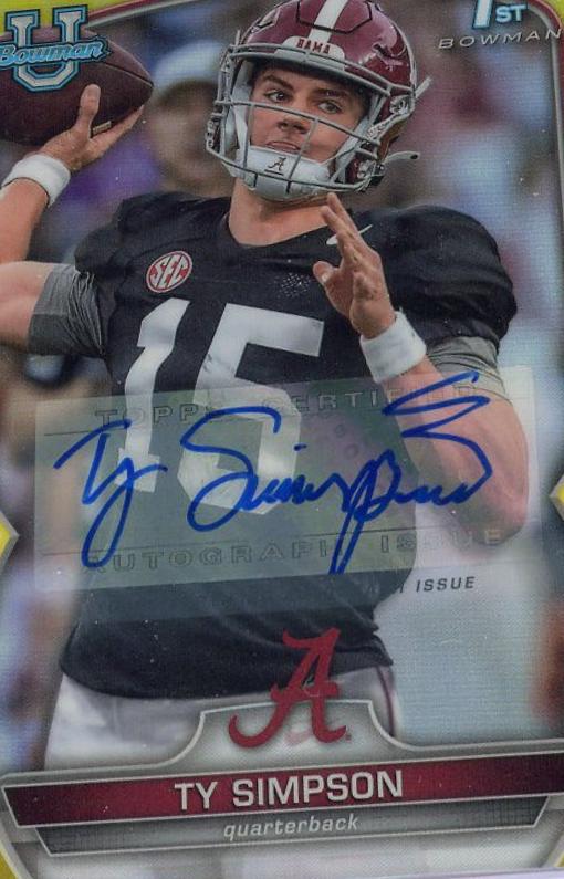 Ty Simpson [Autograph Yellow] #80