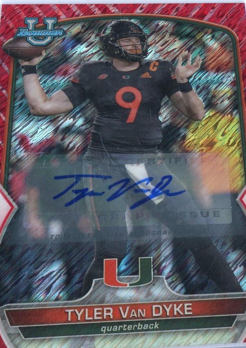 Tyler Van Dyke [Autograph Red Shimmer] #7