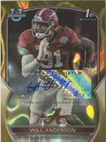 Will Anderson [Autograph Gold Lava] #52