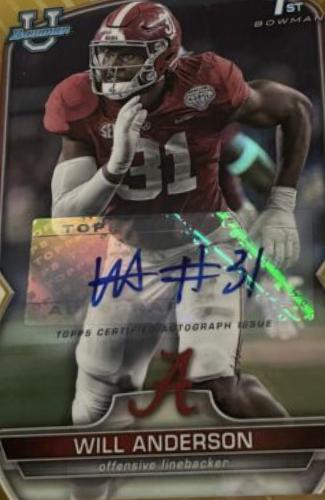 Will Anderson [Autograph Gold] #52