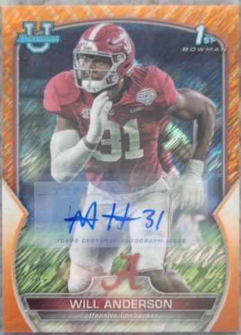 Will Anderson [Autograph Orange Shimmer] #52
