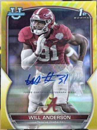 Will Anderson [Autograph Yellow] #52