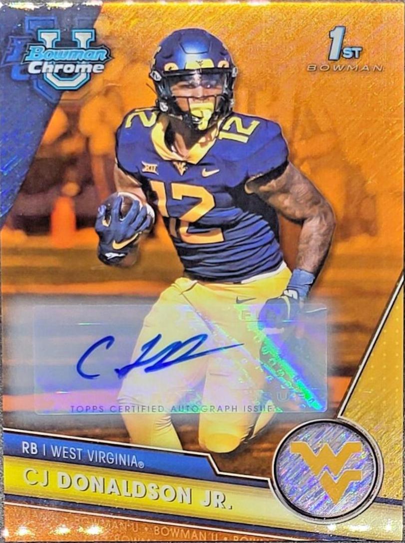 CJ Donaldson Jr. [Autograph Orange Shimmer] #156