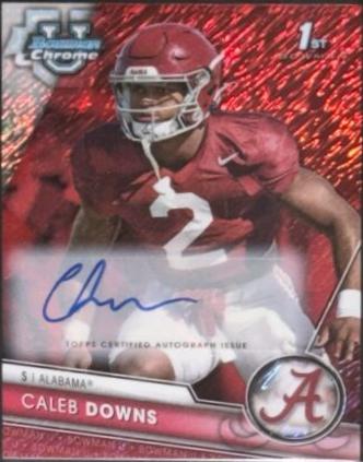 Caleb Downs [Autograph Red Shimmer] #49