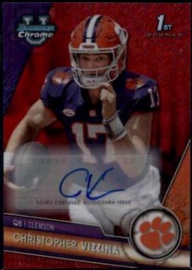 Christopher Vizzina [Autograph Red Shimmer] #15