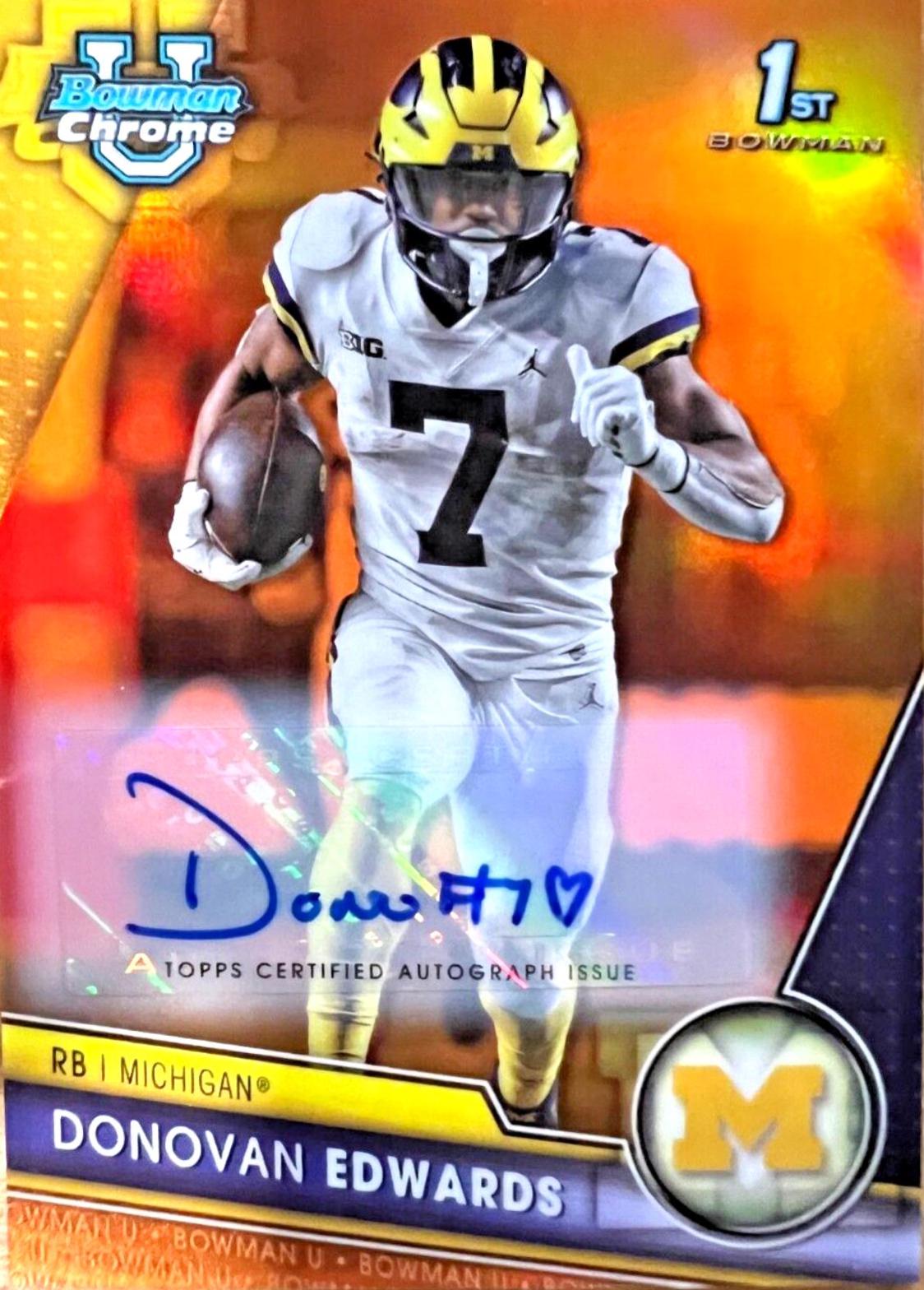 Donovan Edwards [Autograph Orange] #42