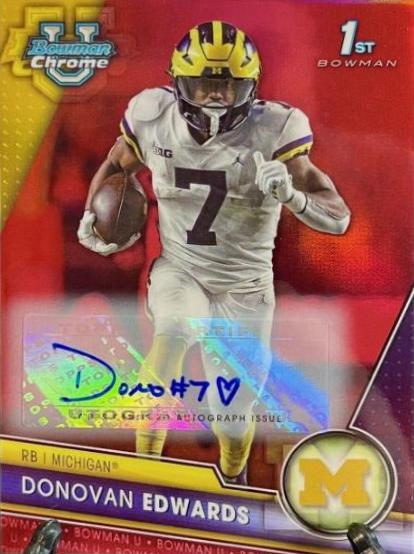 Donovan Edwards [Autograph Red] #42