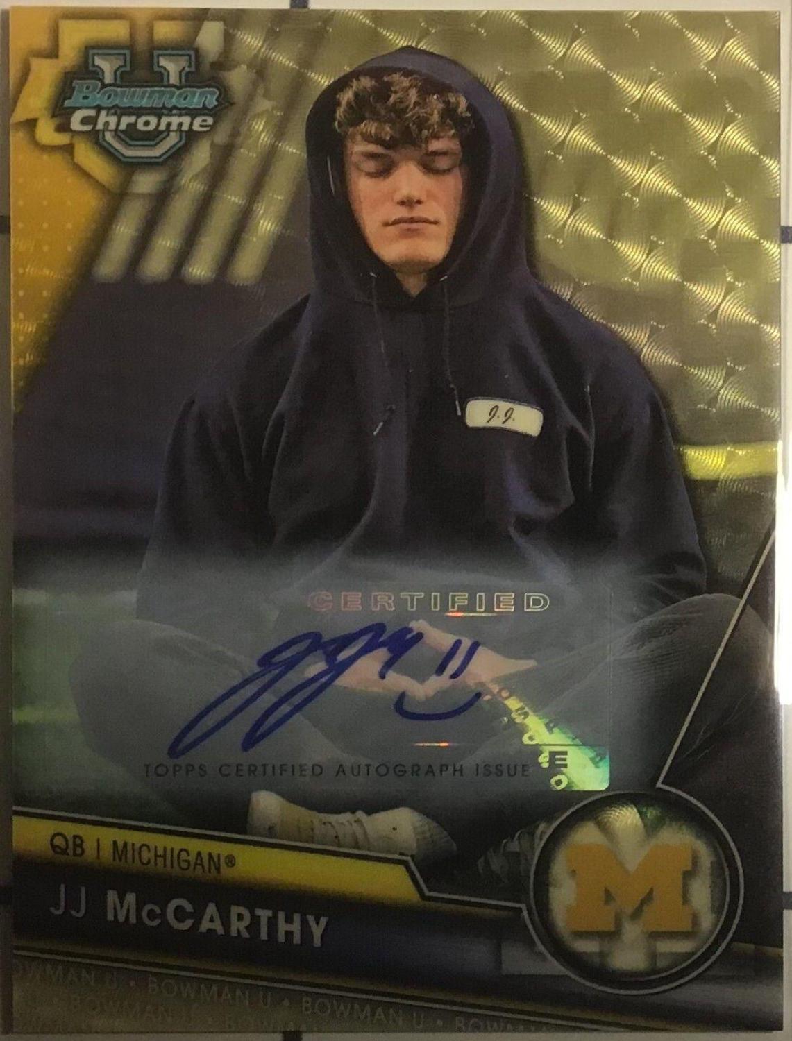 JJ McCarthy [SP Variation Autograph Superfractor] #63