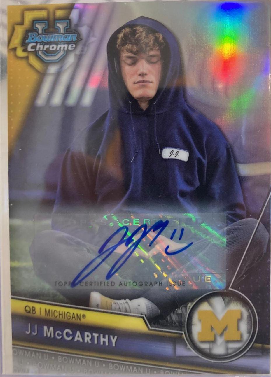JJ McCarthy [SP Variation Autograph] #63