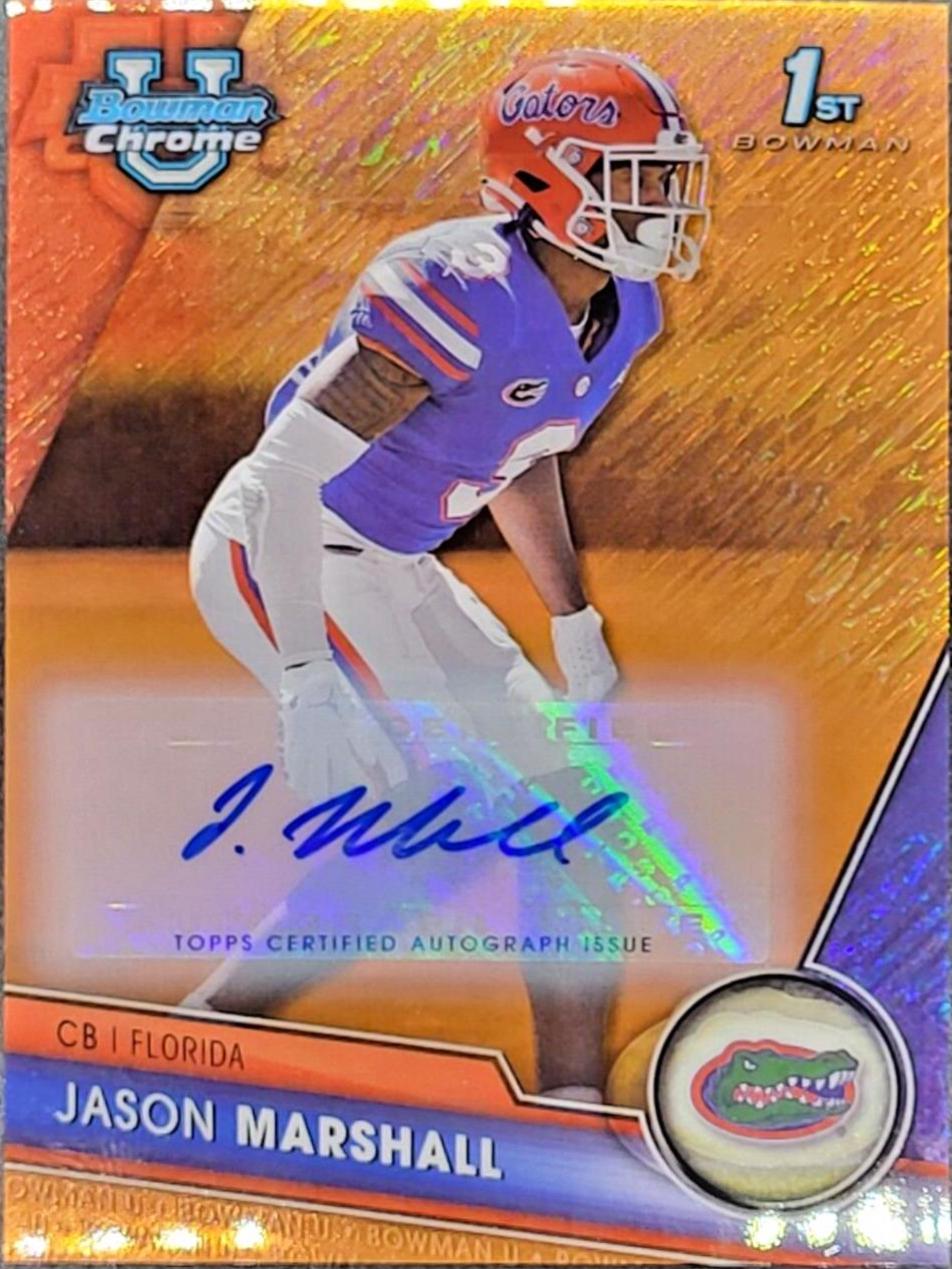 Jason Marshall [Autograph Orange Shimmer] #18