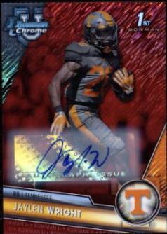 Jaylen Wright [Autograph Red Shimmer] #130