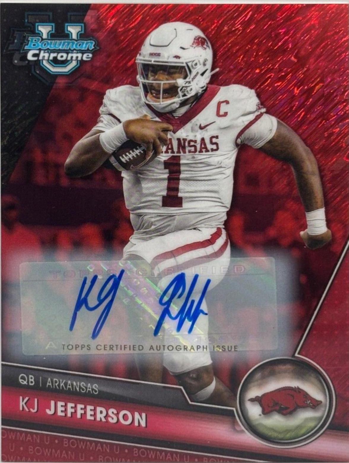 KJ Jefferson [Autograph Red Shimmer] #97
