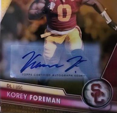Korey Foreman [Autograph Gold Lava] #190