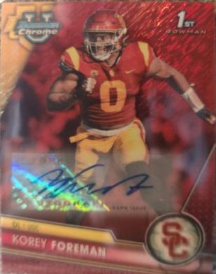 Korey Foreman [Autograph Red Shimmer] #190