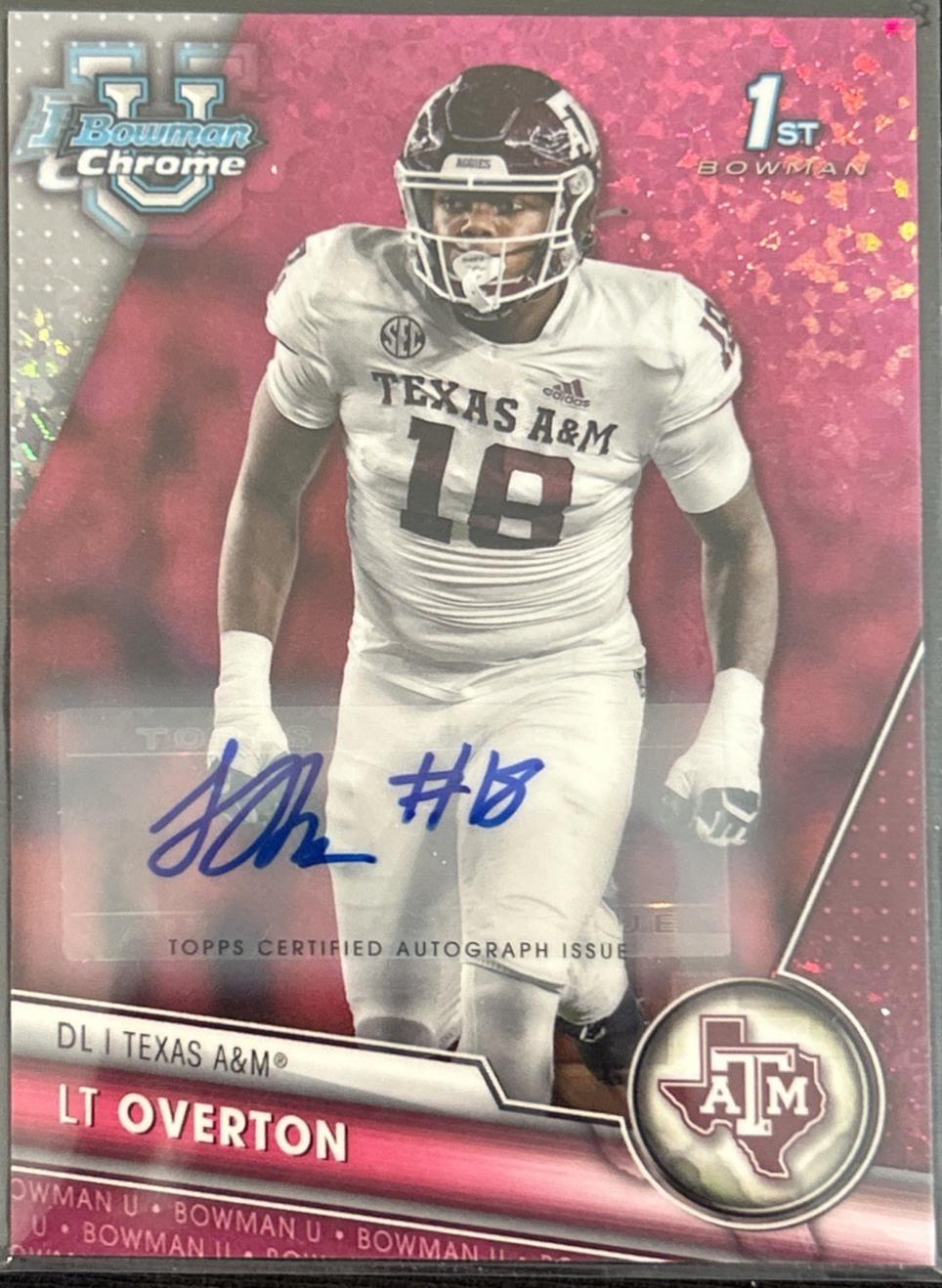 LT Overton [Autograph Fuchsia Mini Diamond] #139
