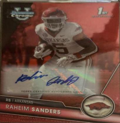 Raheim Sanders [Autograph Red] #24
