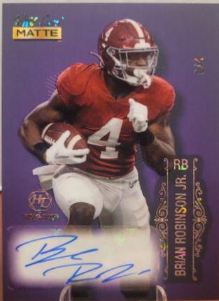 Brian Robinson Jr. [Purple Sparkle Foil] #MB-A
