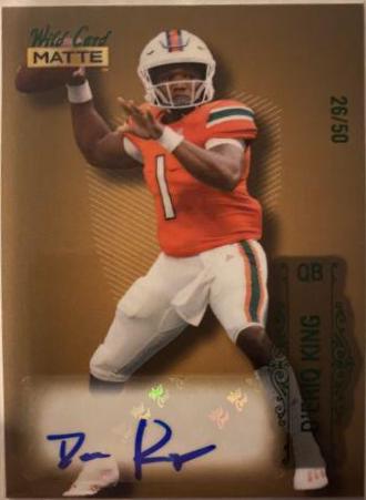 D'Eriq King [Gold Green Foil] #MB-A