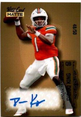 D'Eriq King [Silver Green Foil] #MB-A