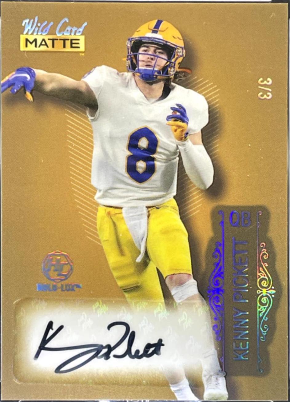 Kenny Pickett [Gold Rainbow Foil] #MB-A