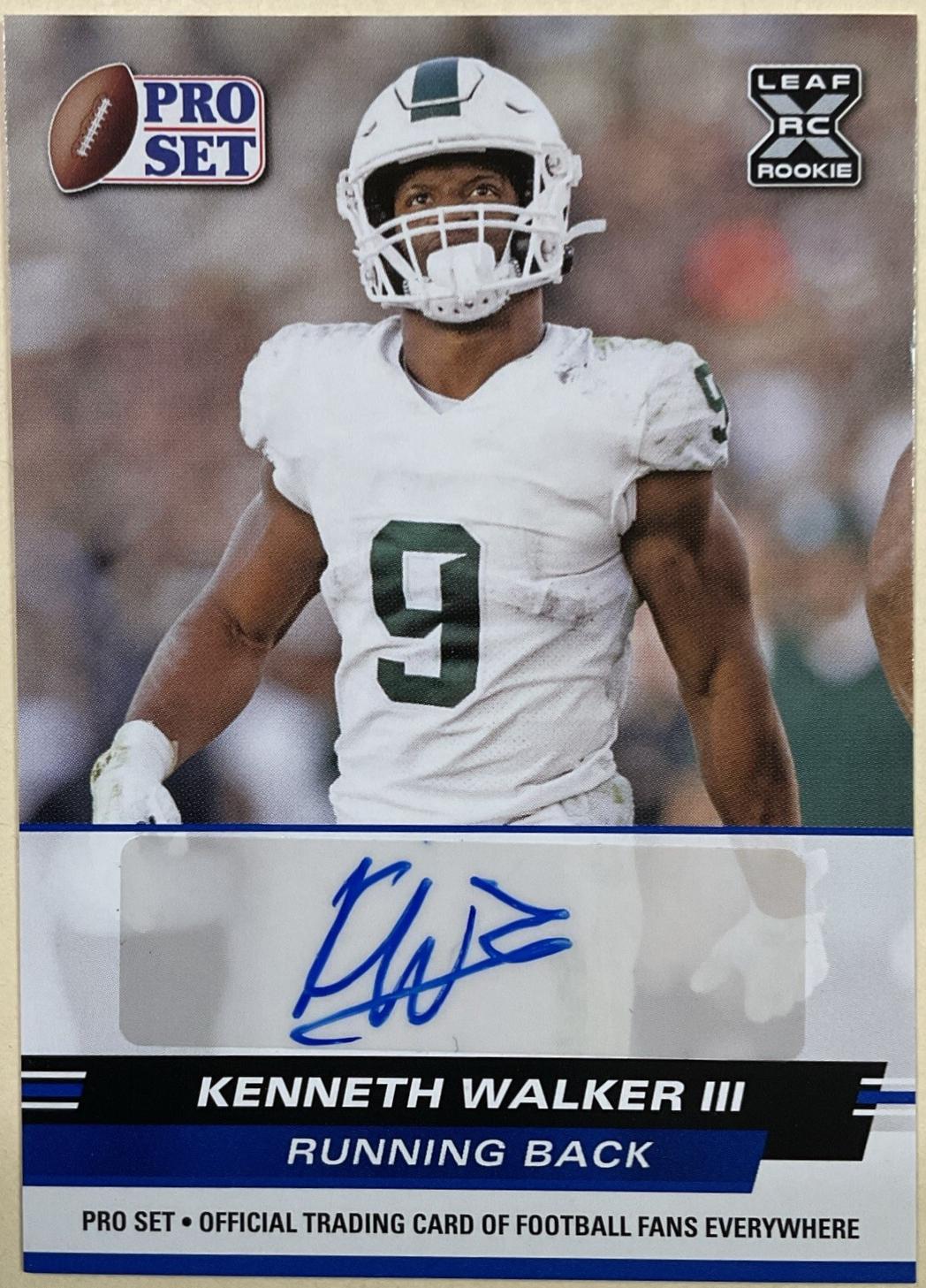 Kenneth Walker III [Blue] #PSA-KW1