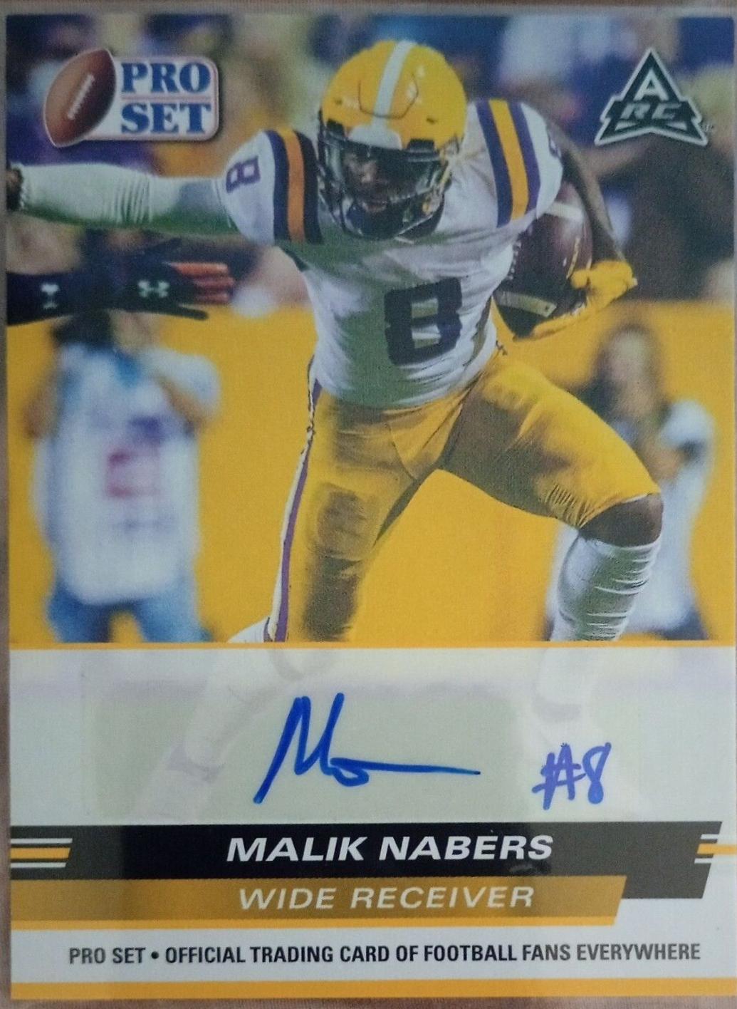 Malik Nabers [Red] #PSA-MN1